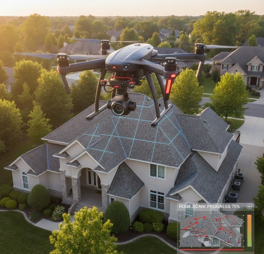 Drone Roof scan in Waynesboro Pa. 