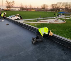 EPDM installation at municipal building in Chambersburg