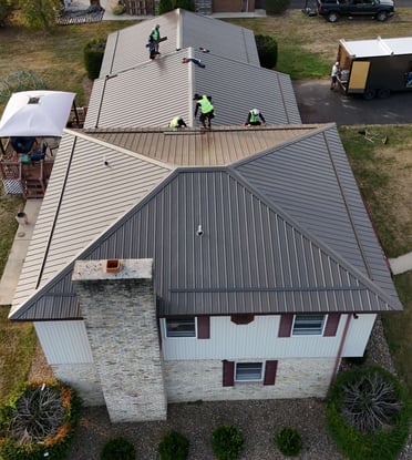 Metal Roof installation in Chambersburg Pa. 2